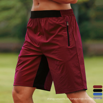 Nuevos pantalones cortos de culturismo pantalones cortos de cintura elástica pantalones cortos de ropa deportiva con pantalones cortos deportivos de bolsillo para hombres